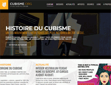 Tablet Screenshot of cubisme.org